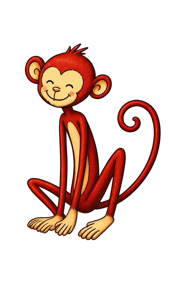 El personaje de Maracacao sentado y sonriendo